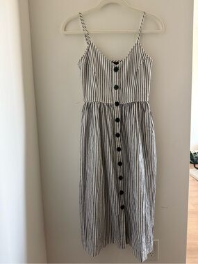 ATM Anthony Thomas Melillo Striped Cotton Dress